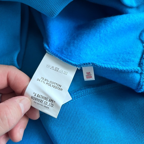 NWT - AAPE by A Bathing Ape (BAPE) Logo Tape Hoodie - Men XL/Women XXL - Picture 11 of 11